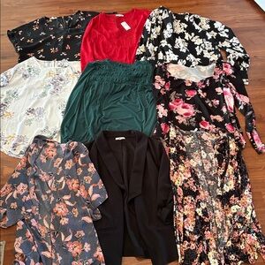 Bundle of NINE Maurice’s tops, all NWT, NWOT, excellent condition, all size M